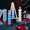 Baijiaxing diy resin mold 5-piece heart-shaped candle silicone mold new product atmosphere Candle atmosphere details Picture